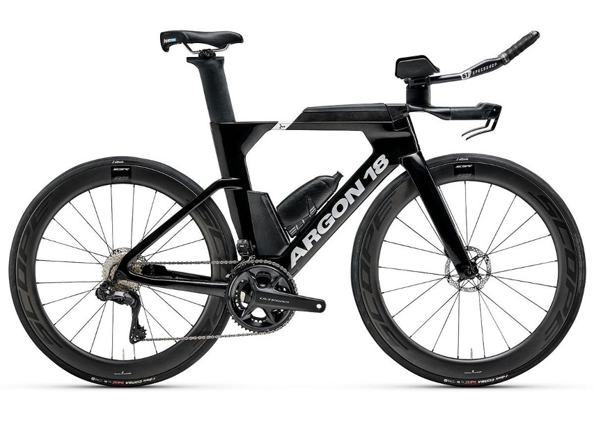 Argon 18 E117 105 Di2 Triathloncykel Black Stealth