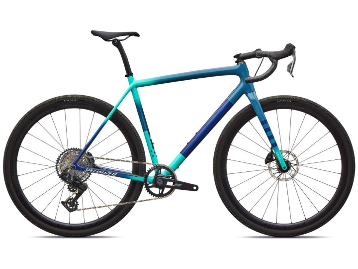Specialized Crux Expert Rival XPLR AXS Gravelcykel Grey Blue Lagoon i gruppen REA / Rea - Cykel / Rea - Cross/gravelcyklar hos CykelCity (10353)