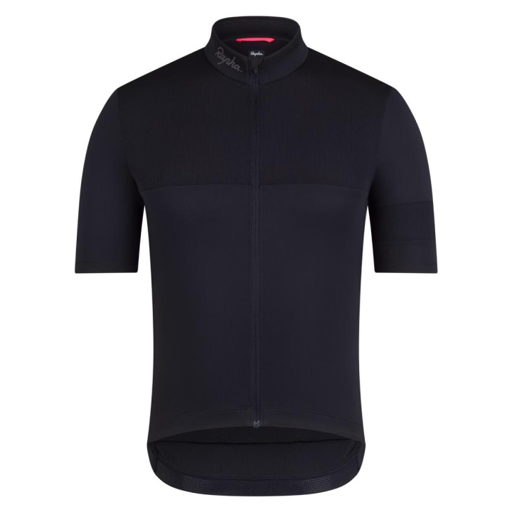 Rapha Brevet Element Jersey Cykeltröja Black/Dark Grey i gruppen Kläder/skor/hjälm / Tröjor / Kortärmade tröjor hos CykelCity (10786)